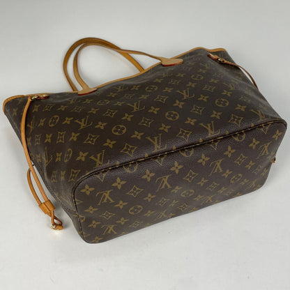 Louis Vuitton Neverfull MM Shoulder Bag Tote Monogram Brown — view 2
