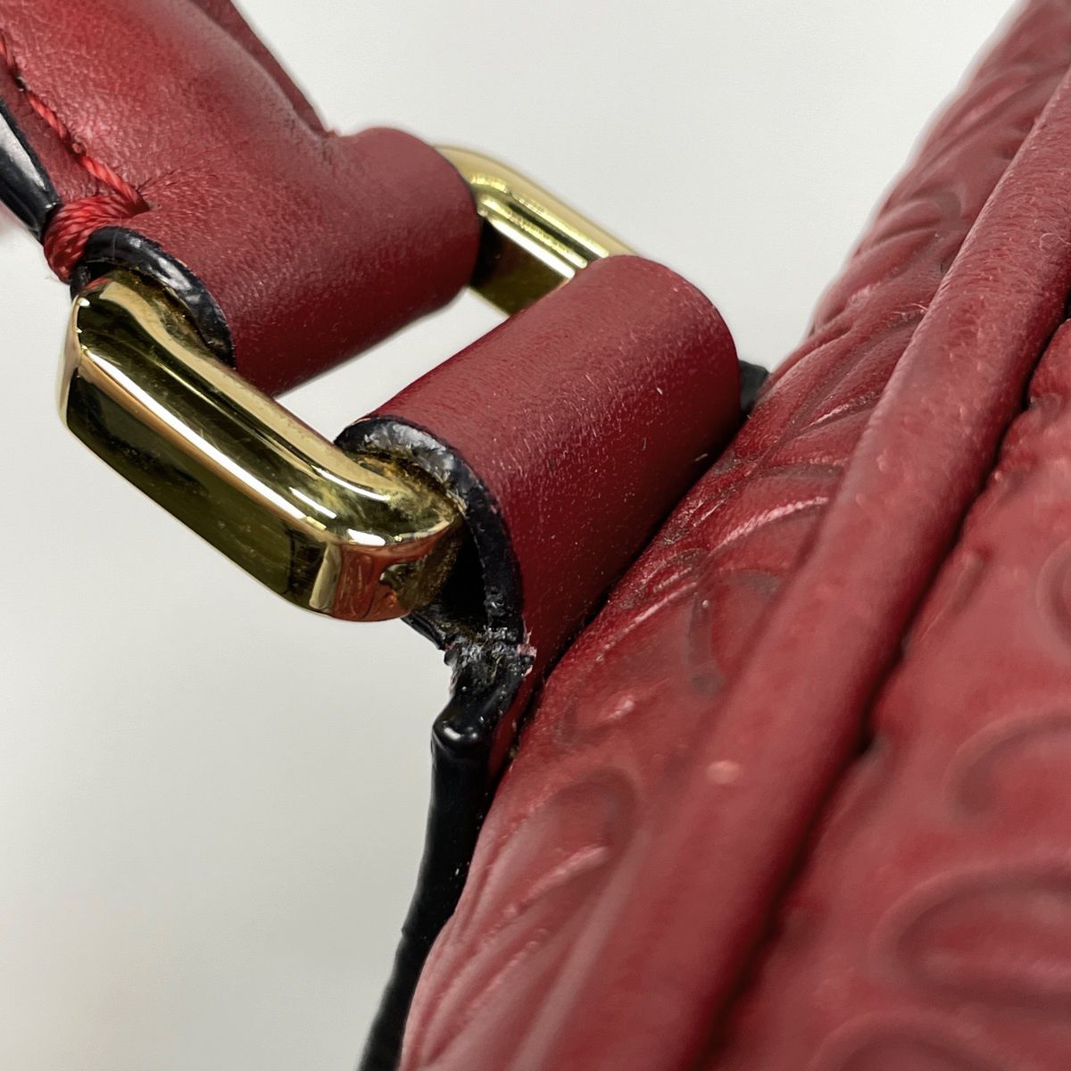 Loewe Anagram Handbag 2-Way Leather Red — view 4