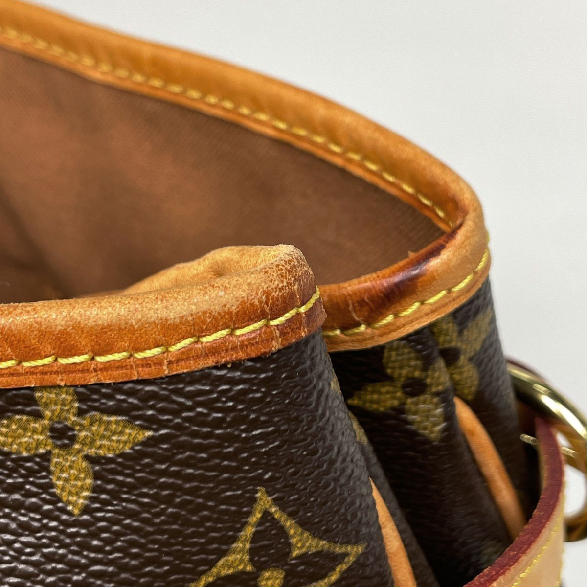 Louis Vuitton Shoulder Bag Tote Monogram Brown — view 4