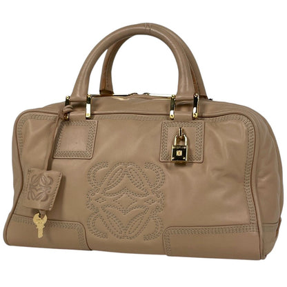 Loewe Amazona 28 Anagram Handbag Leather Beige