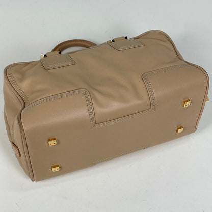 Loewe Amazona 28 Anagram Handbag Leather Beige — view 2