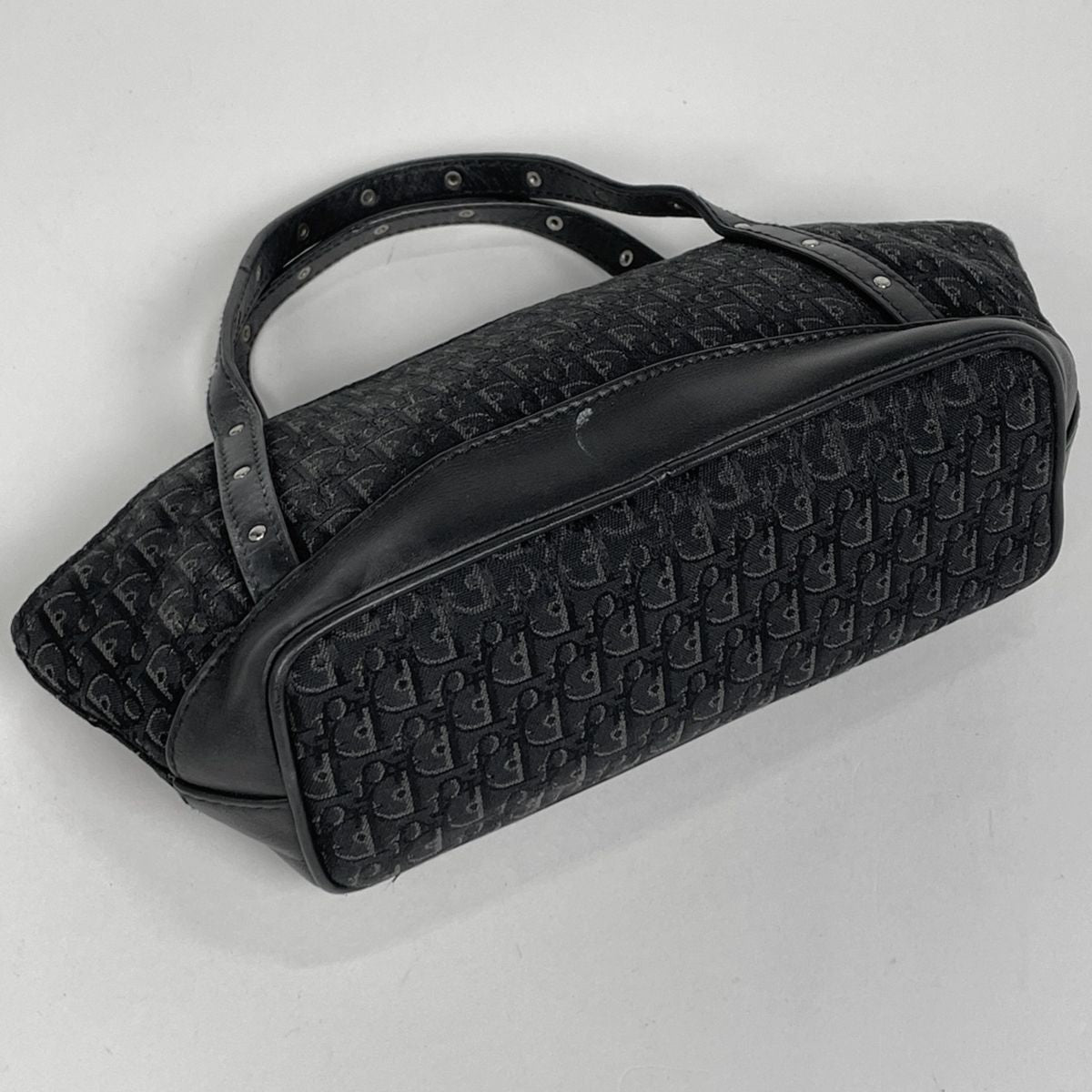 Dior o-le Tobta Pattern Handbag Canvas Black — view 2