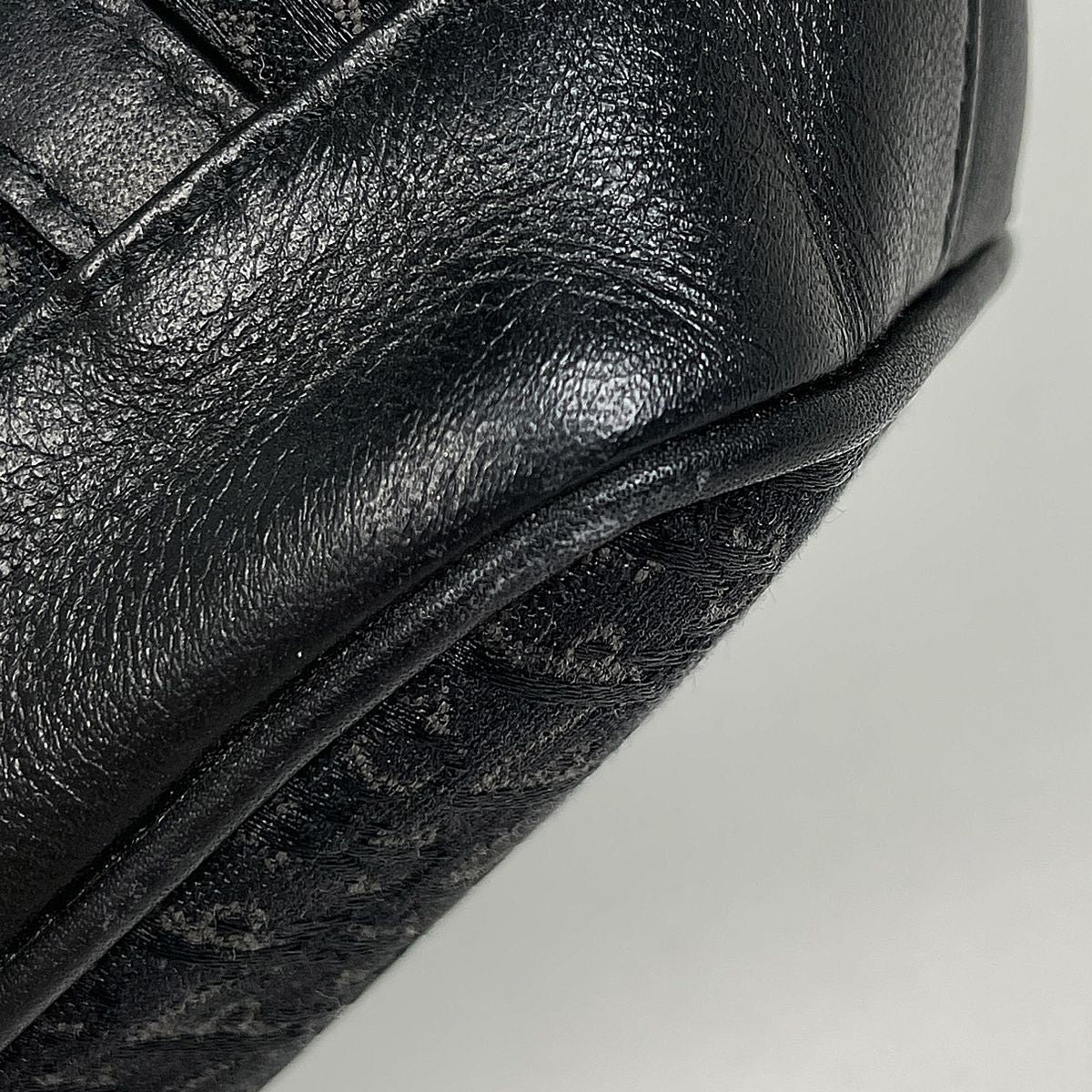 Dior o-le Tobta Pattern Handbag Canvas Black — view 3