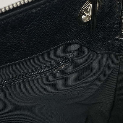 Chanel Logo Che Shoulder Bag Black — view 7