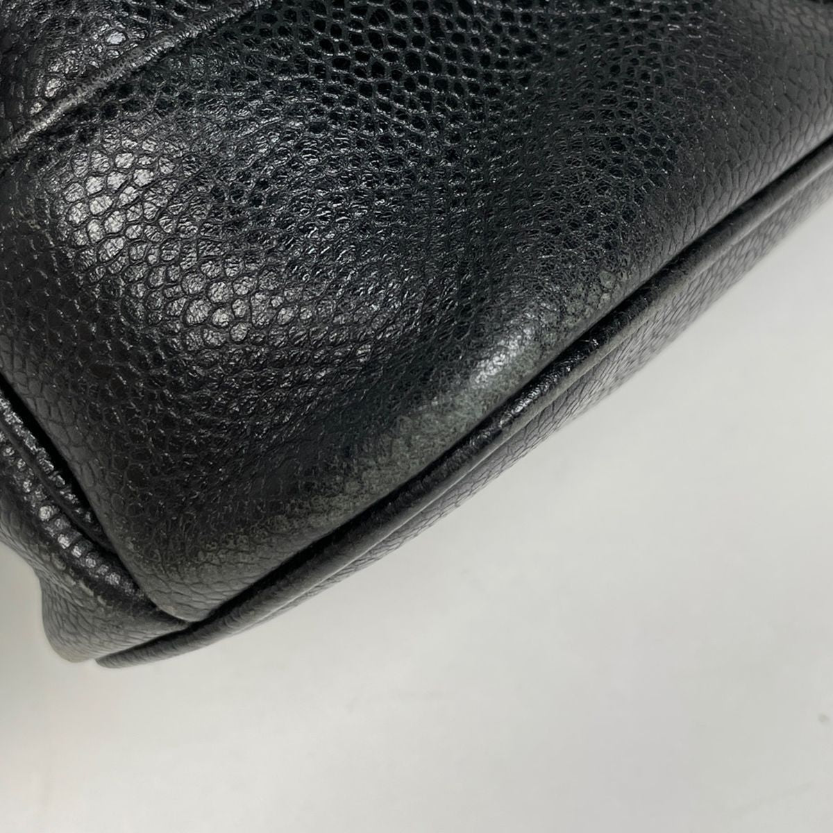 Chanel Logo Che Shoulder Bag Black — view 3
