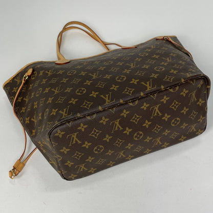 Louis Vuitton Neverfull MM Shoulder Bag Tote Monogram Brown — view 2