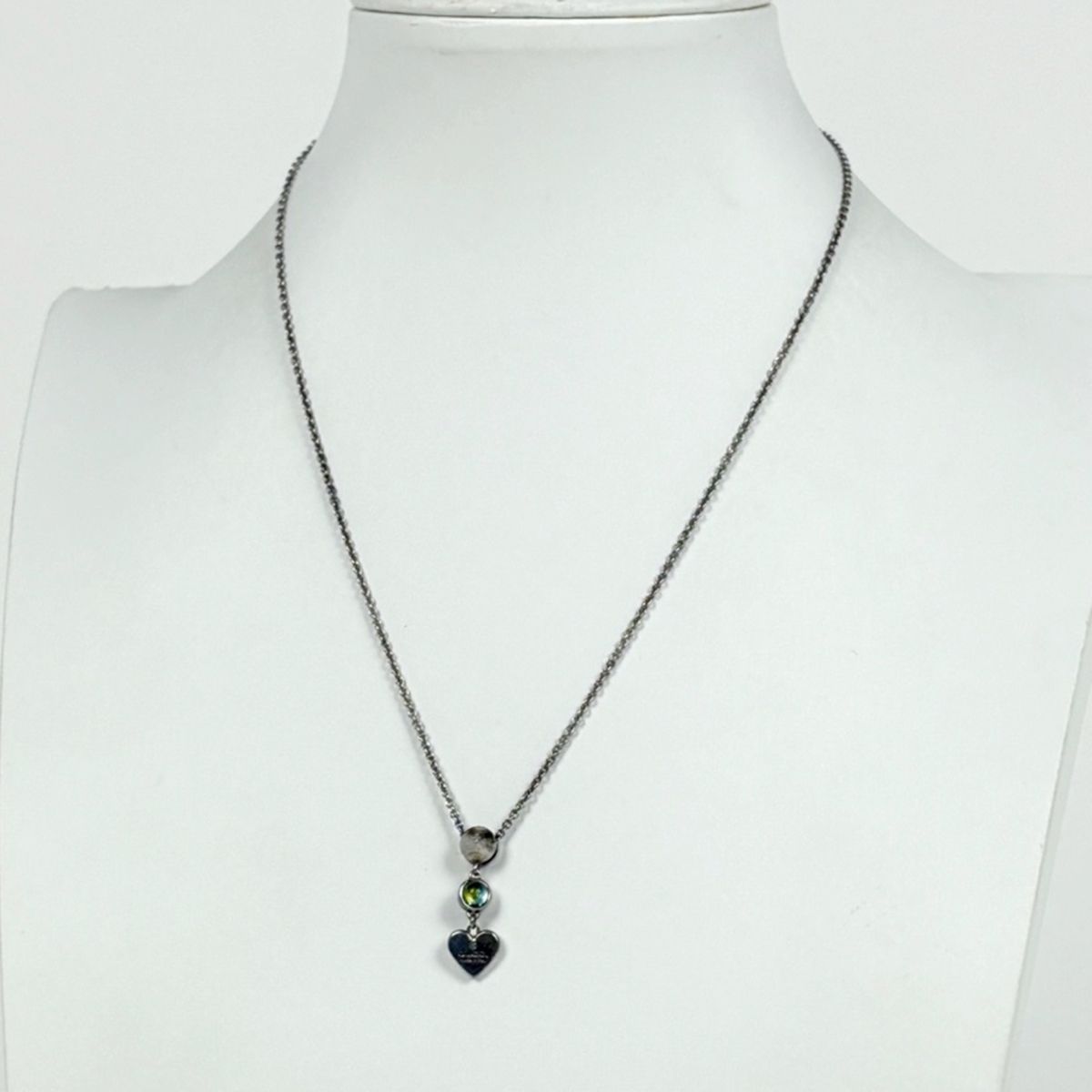 Gucci Heart Motif Necklace 925 Sterling Silver — view 4