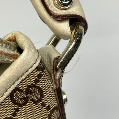 Gucci GG Pattern Shoulder Bag Abbey Canvas Beige — view 4
