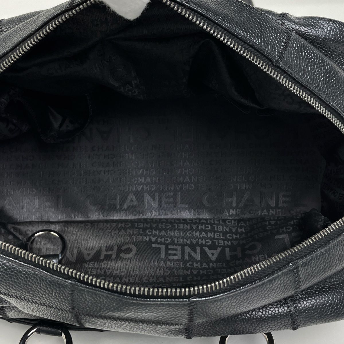 Chanel Choco Bar Mini Handbag Leather Black — view 8