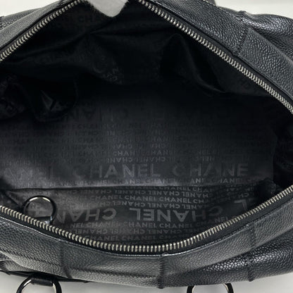 Chanel Choco Bar Mini Handbag Leather Black — view 8