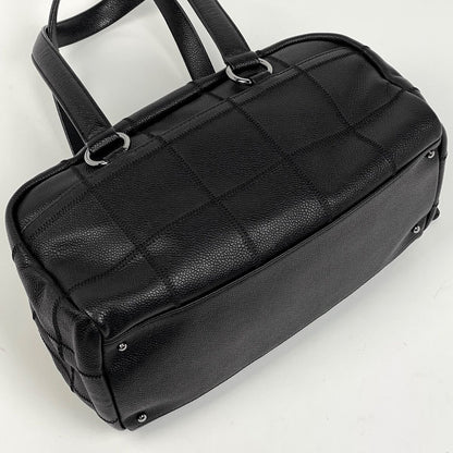 Chanel Choco Bar Mini Handbag Leather Black — view 2