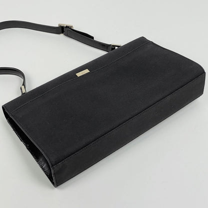 Gucci Logo Shoulder Bag Canvas Black — view 2