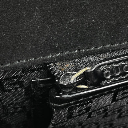 Gucci Logo Shoulder Bag Canvas Black — view 9