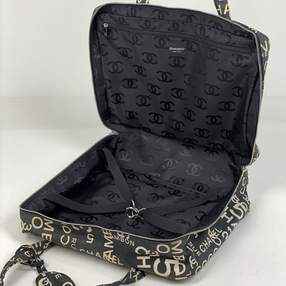 Chanel Tote Canvas Black White — view 8