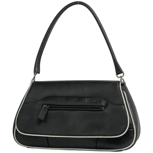 Prada Logo Handbag Leather