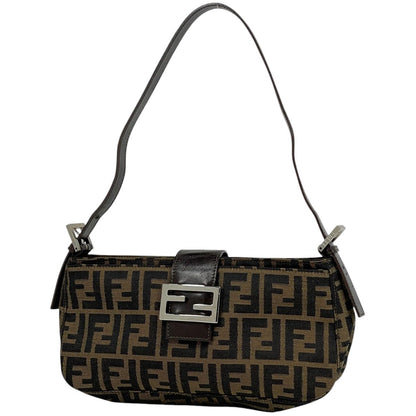 Fendi Shoulder Bag Canvas Brown