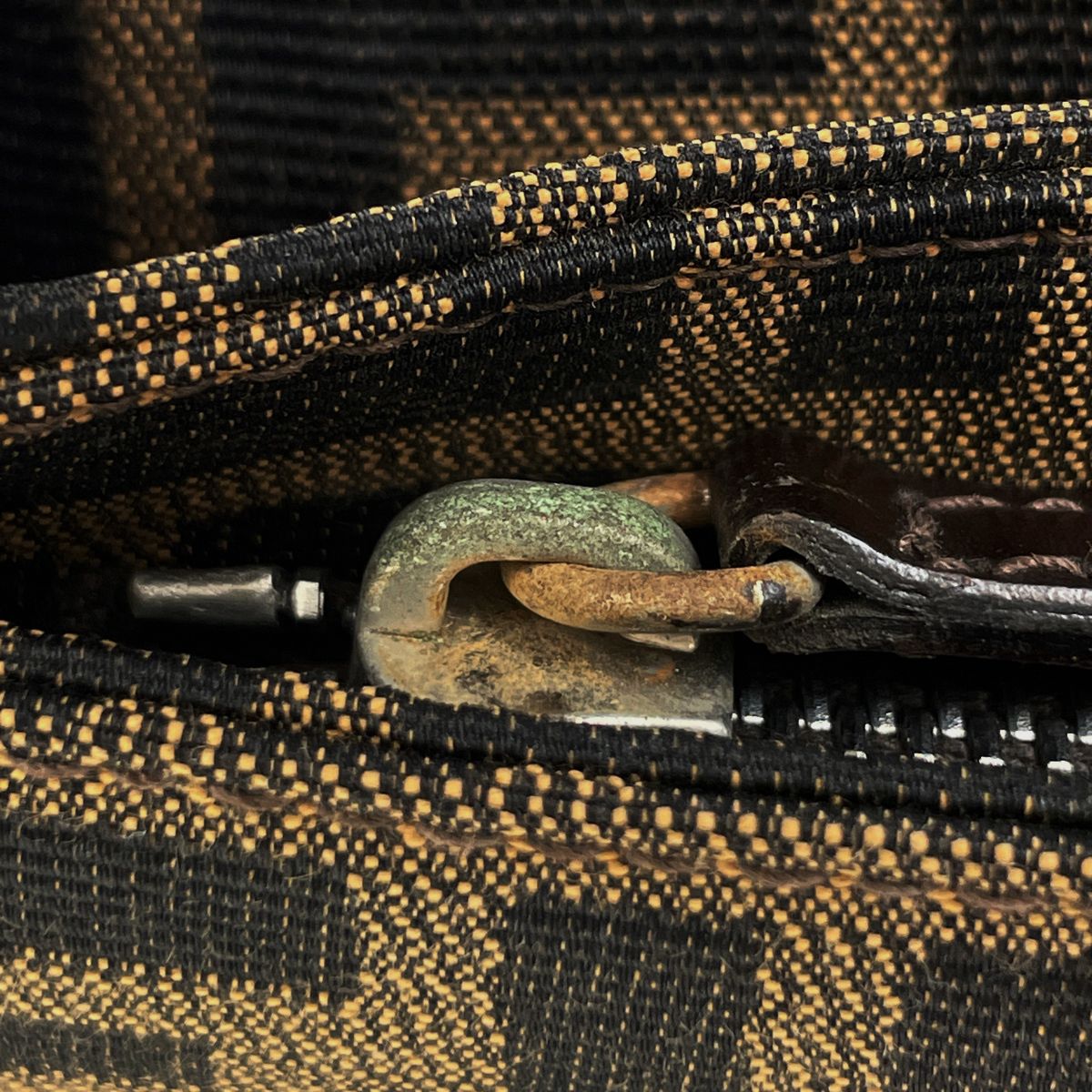 Fendi Shoulder Bag Canvas Brown — view 5