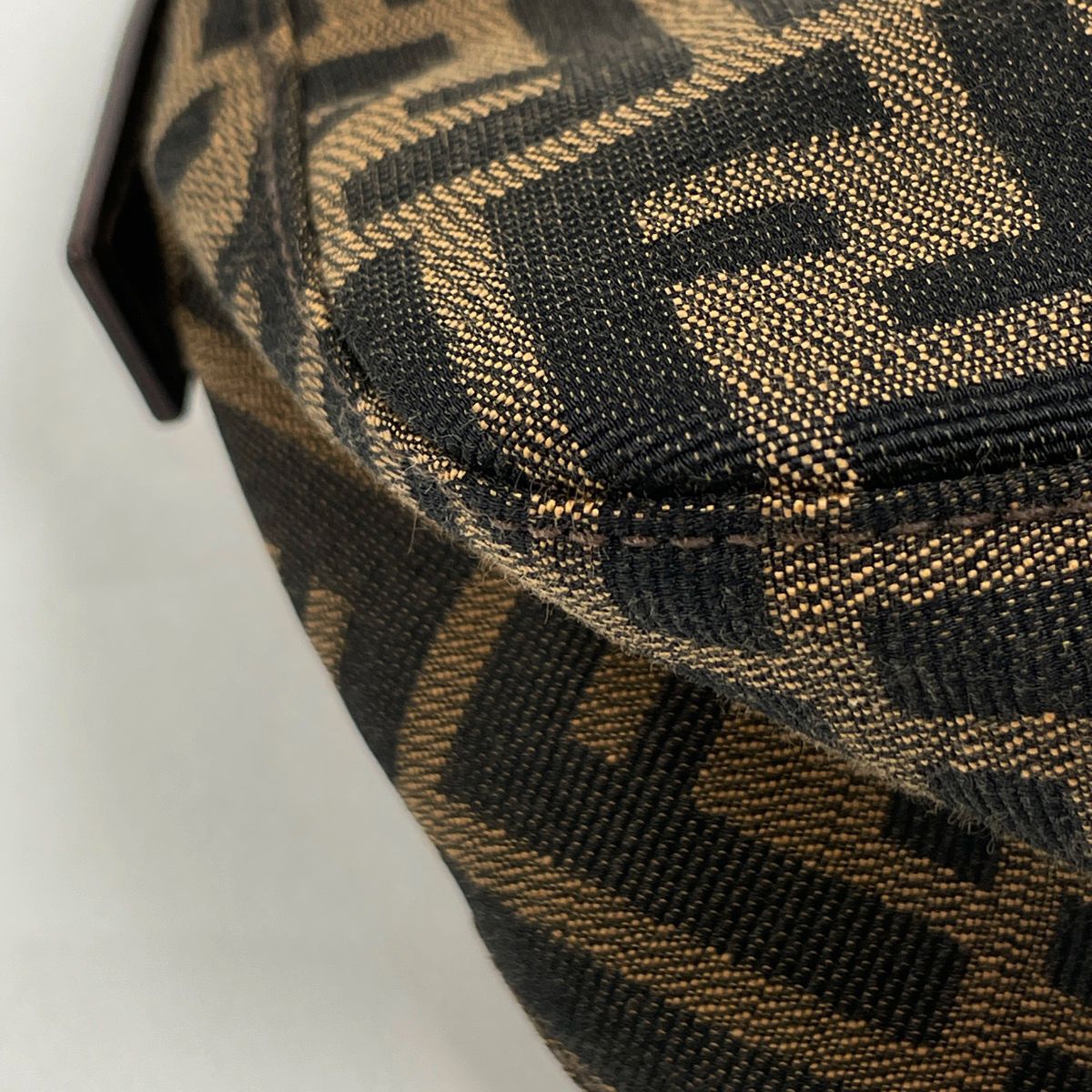 Fendi Shoulder Bag Canvas Brown — view 3