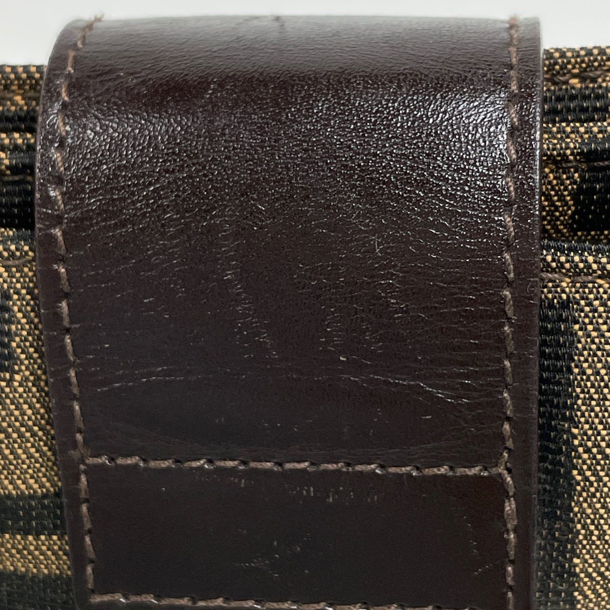Fendi Shoulder Bag Canvas Brown — view 4