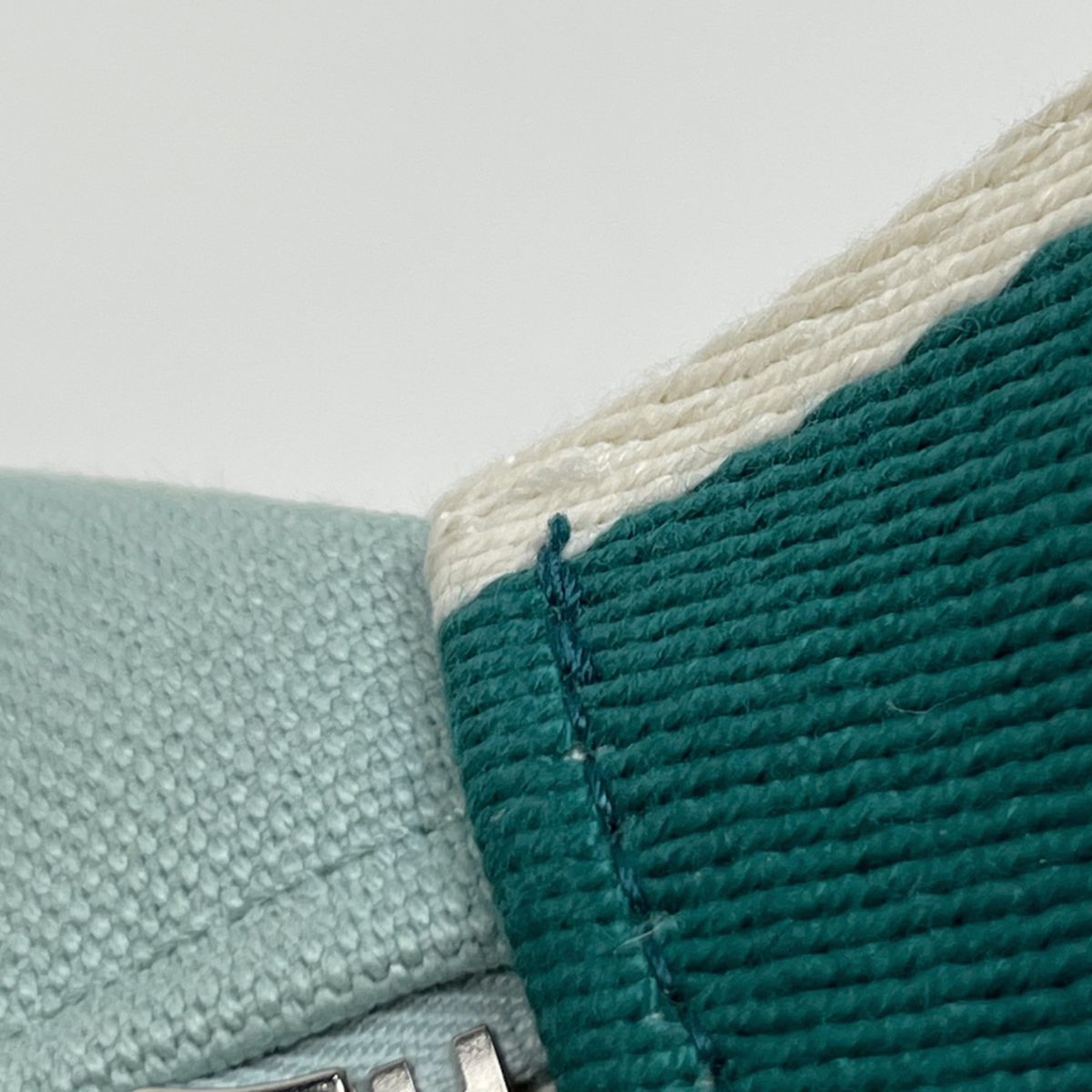 Hermes Black PM Pouch Logo Handbag Cotton toblue — view 4
