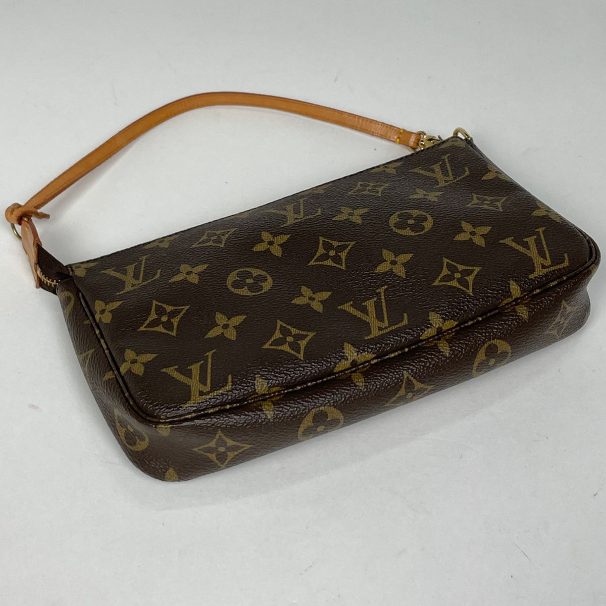 Louis Vuitton Pochette Makeup Cosmetics Pouch Monogram Brown — view 2