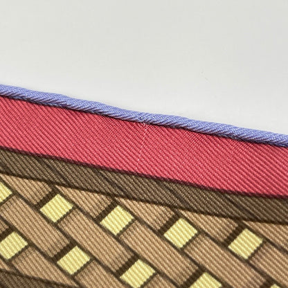 Hermes Carre 90 Concours D'etrers Scarf Silk Pink Multicolor — view 3