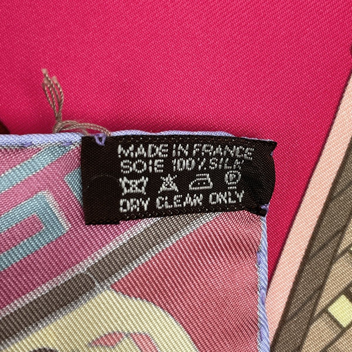 Hermes Carre 90 Concours D'etrers Scarf Silk Pink Multicolor — view 2