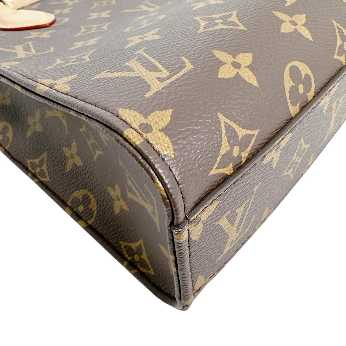Louis Vuitton Monogram Handbag Sac Plat BB Brown — view 9