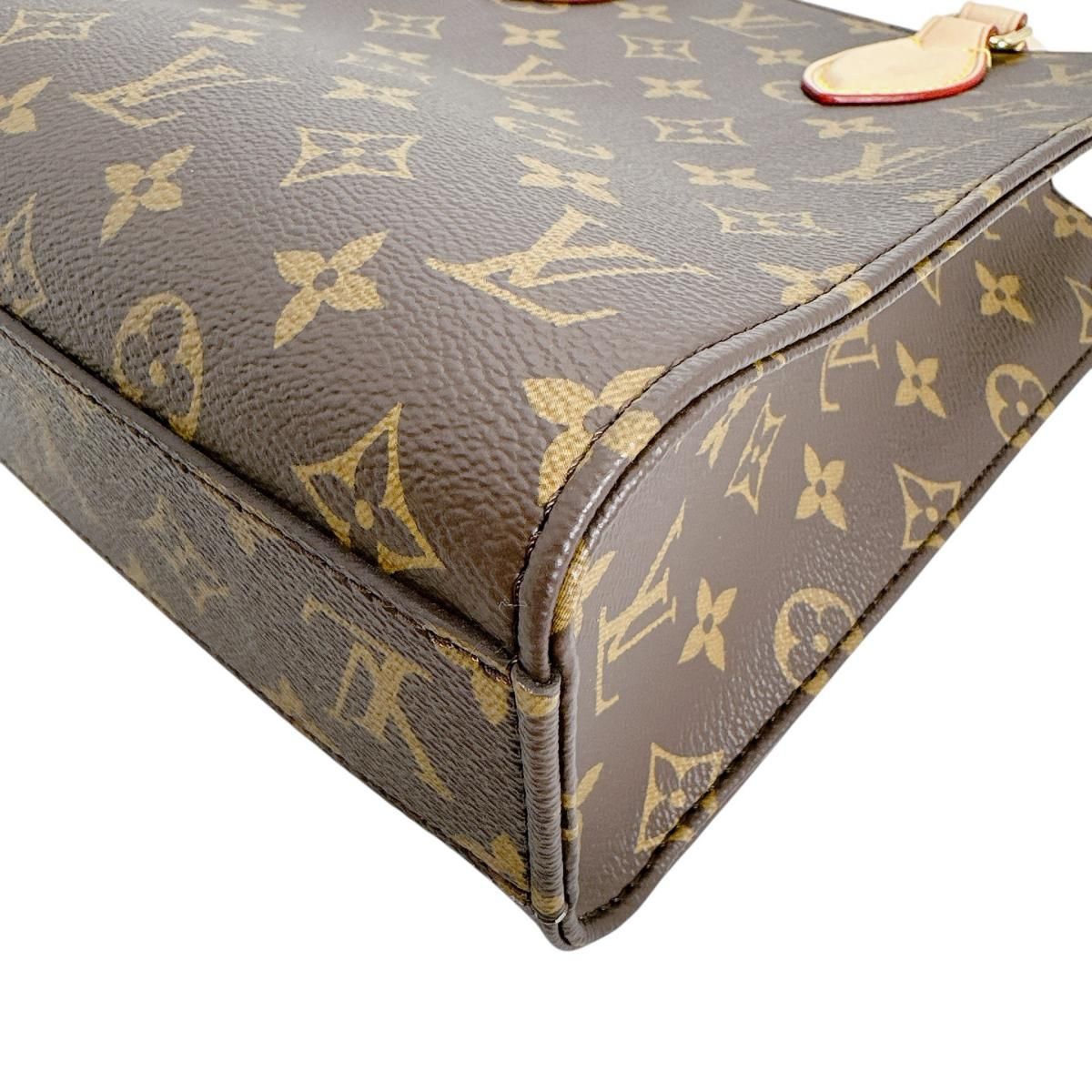 Louis Vuitton Monogram Handbag Sac Plat BB Brown — view 6