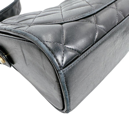 Chanel Lambskin Cross Belt Bag Quilted Black — view 9