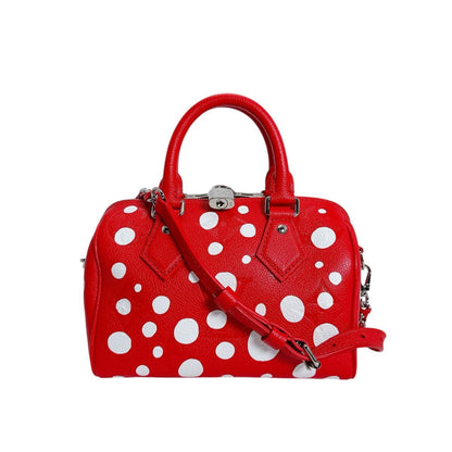 Louis Vuitton Empreinte Speedy Bandouliere 25 Yayoi Kusama Shoulder Bag Red — view 3