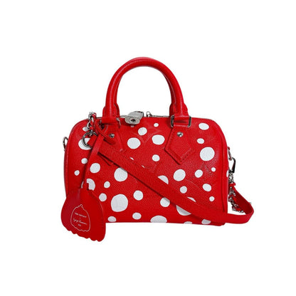 Louis Vuitton Empreinte Speedy Bandouliere 25 Yayoi Kusama Shoulder Bag Red — view 2