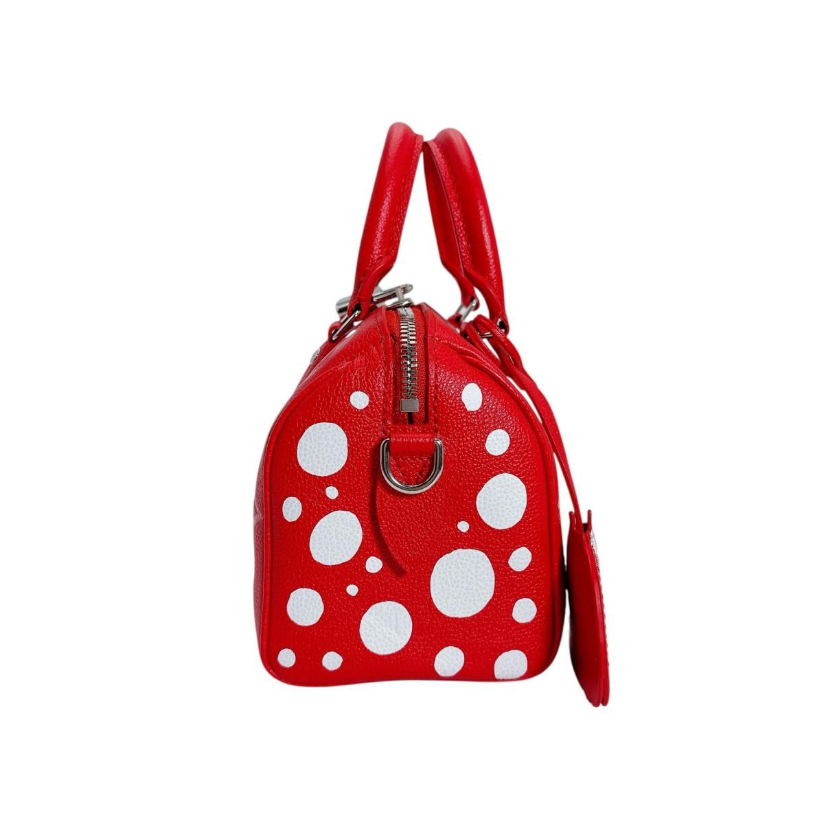 Louis Vuitton Empreinte Speedy Bandouliere 25 Yayoi Kusama Shoulder Bag Red — view 5