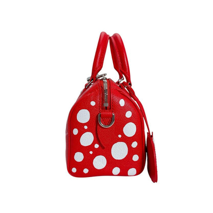 Louis Vuitton Empreinte Speedy Bandouliere 25 Yayoi Kusama Shoulder Bag Red — view 5