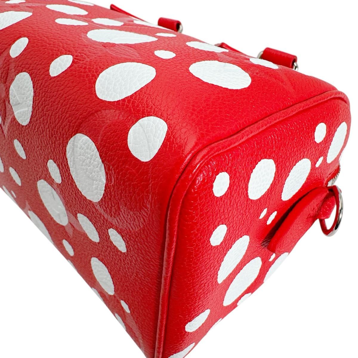 Louis Vuitton Empreinte Speedy Bandouliere 25 Yayoi Kusama Shoulder Bag Red — view 9