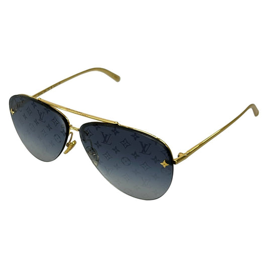 Louis Vuitton Teardrop Blue Gold Eyewear