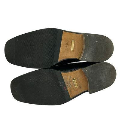 Gucci Loafers 41 Black Plate Logo Leather — view 4