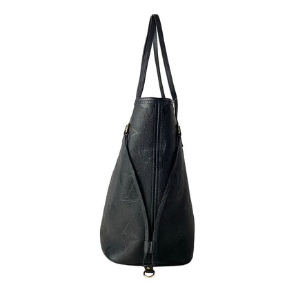 Louis Vuitton Tote Monogram Empreinte Neverfull MM Noir Leather Cowhide — view 4