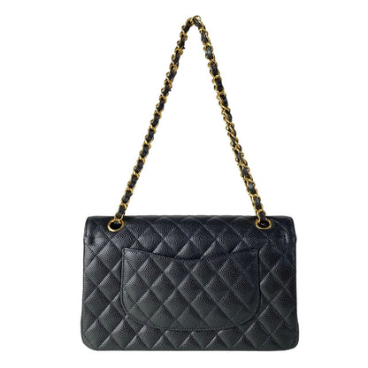 Chanel Shoulder Bag Double Quilted Black Gold — view 3