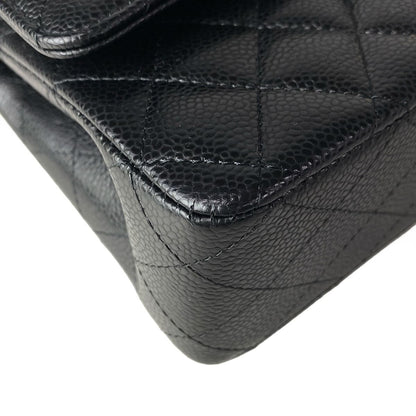 Chanel Shoulder Bag Double Quilted Black Gold — view 6