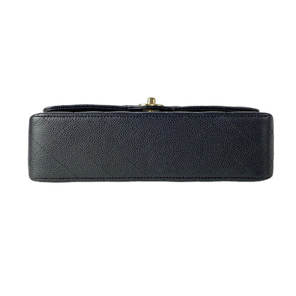 Chanel Shoulder Bag Double Quilted Black Gold — view 5