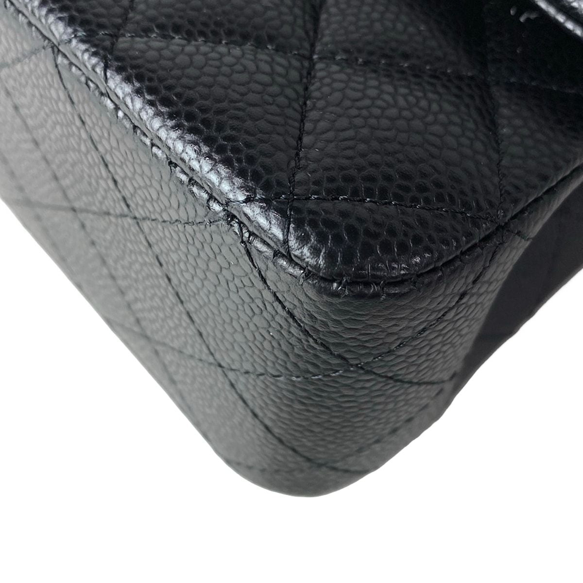 Chanel Shoulder Bag Double Quilted Black Gold — view 7