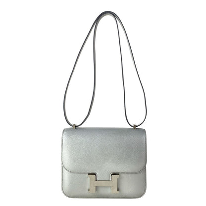 Hermes Shoulder Bag Constance 3 Mini 18 Ale Silver