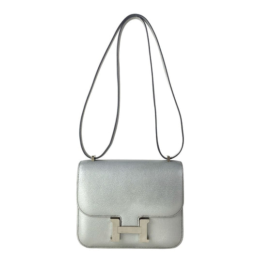 Hermes Shoulder Bag Constance 3 Mini 18 Ale Silver