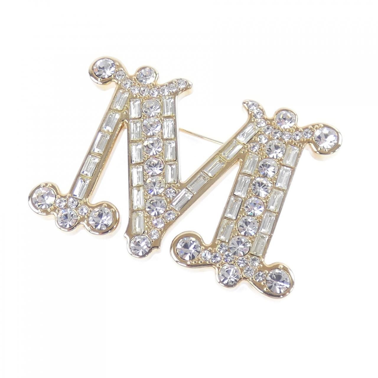 Max Mara Brooch Gold