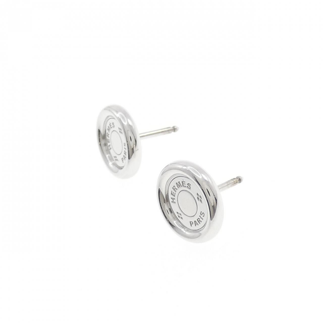 Hermes Earrings White Gold — view 2