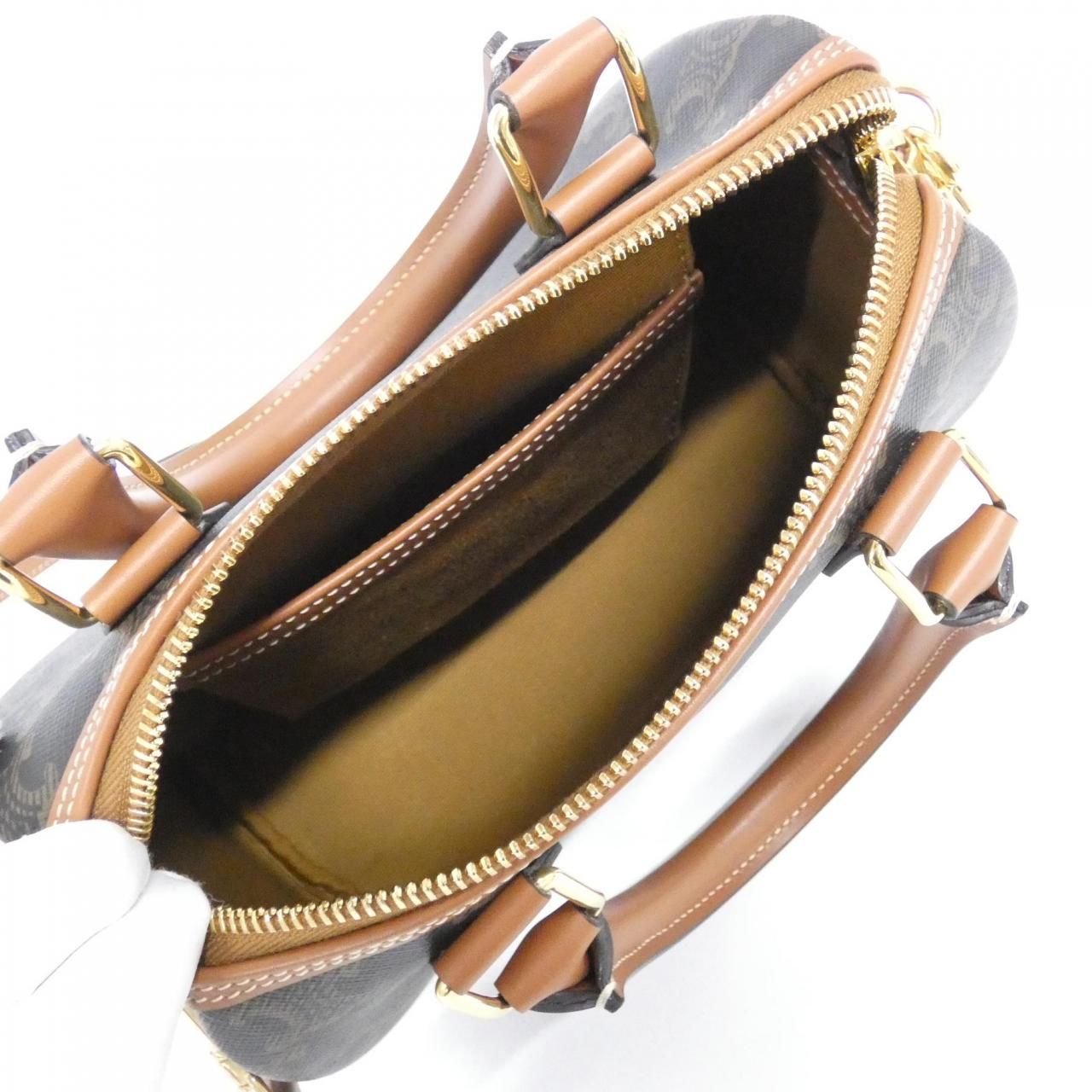 Celine Boston Bag Travel Bags Tan — view 7