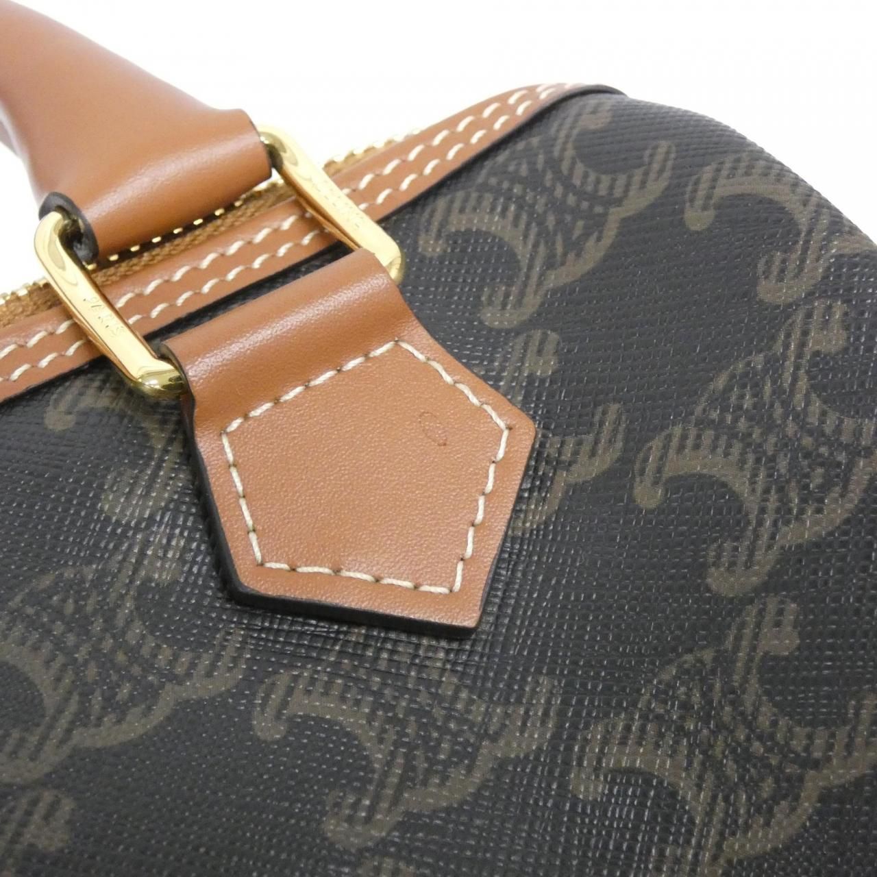 Celine Boston Bag Travel Bags Tan — view 4