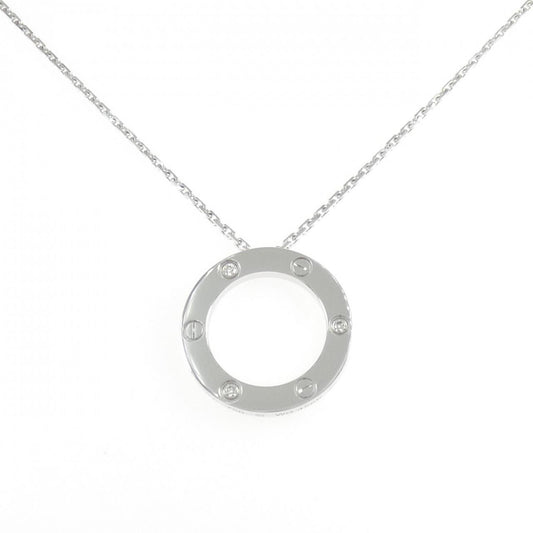 Cartier Love Necklace Half Diamond