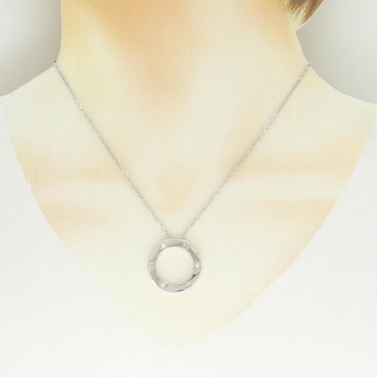 Cartier Love Necklace Half Diamond — view 6